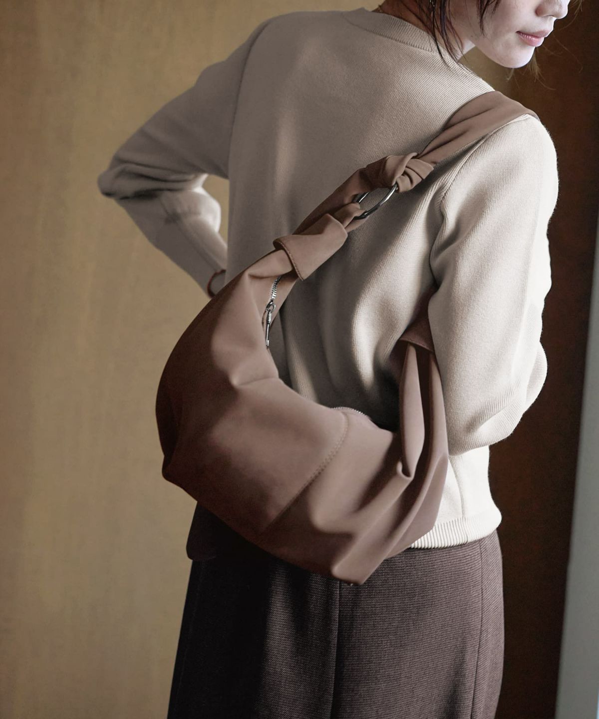 着用イメージ 166㎝　ブラウン