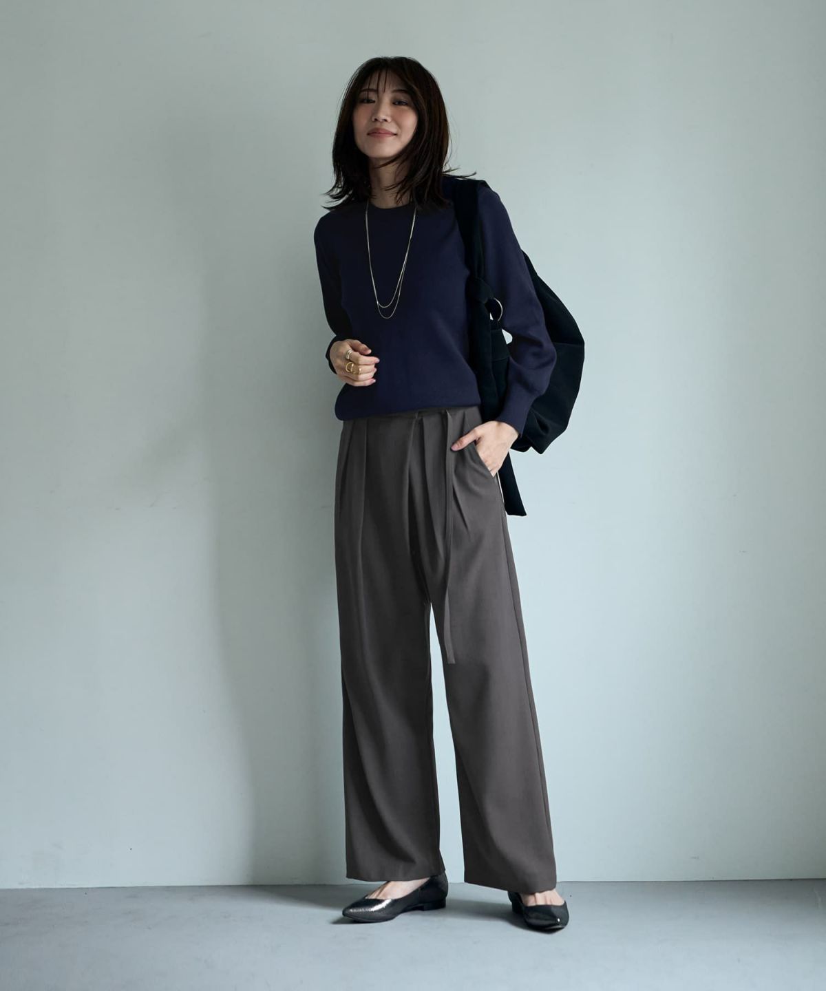 着用イメージ 166㎝　ブラック