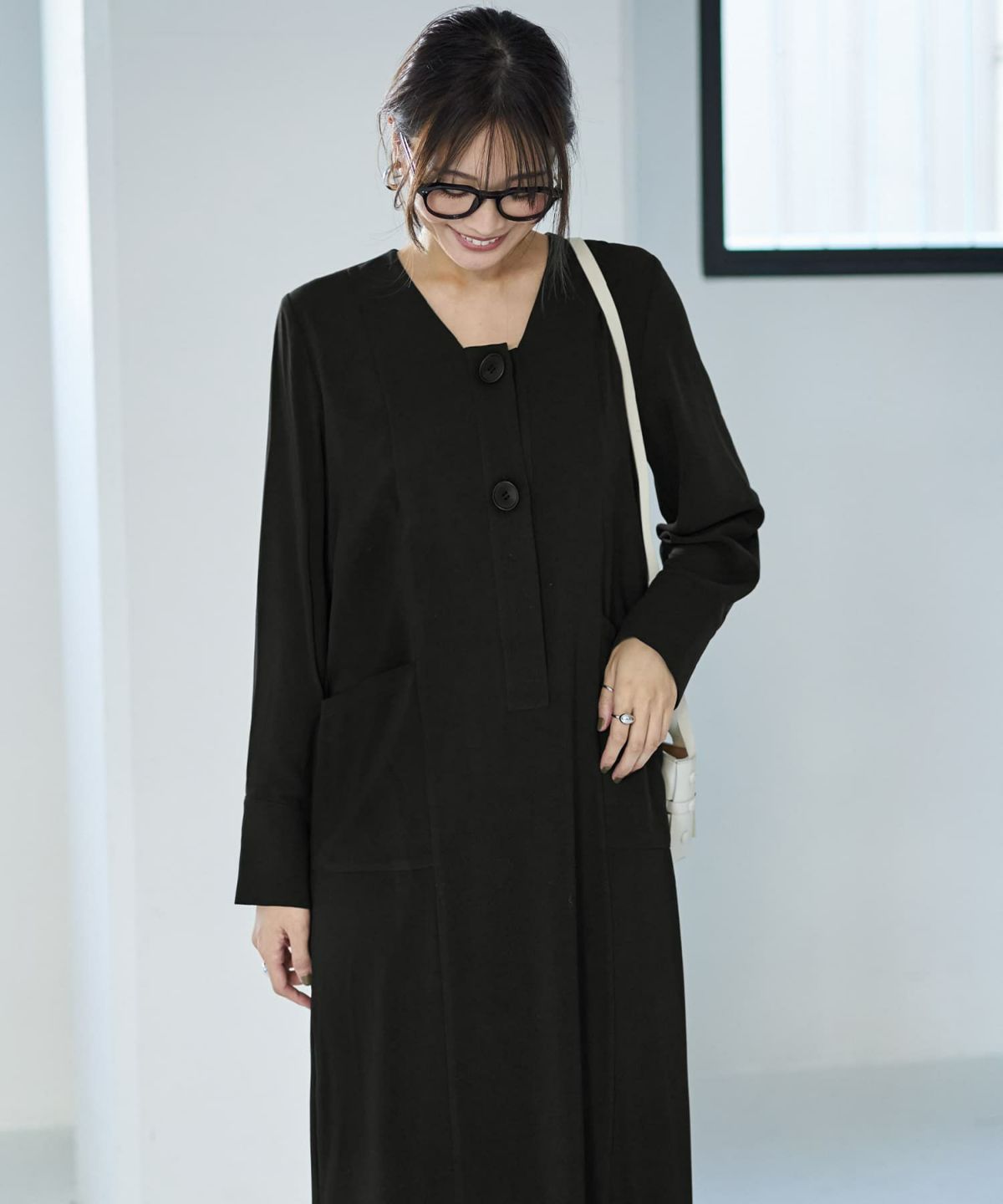 着用イメージ 166cm ブラック 02サイズ