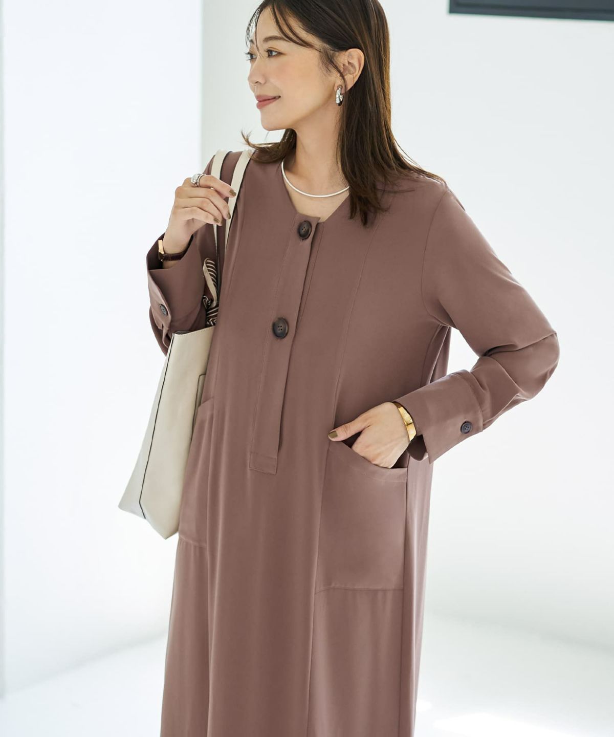 着用イメージ 166cm モカブラウン 02サイズ