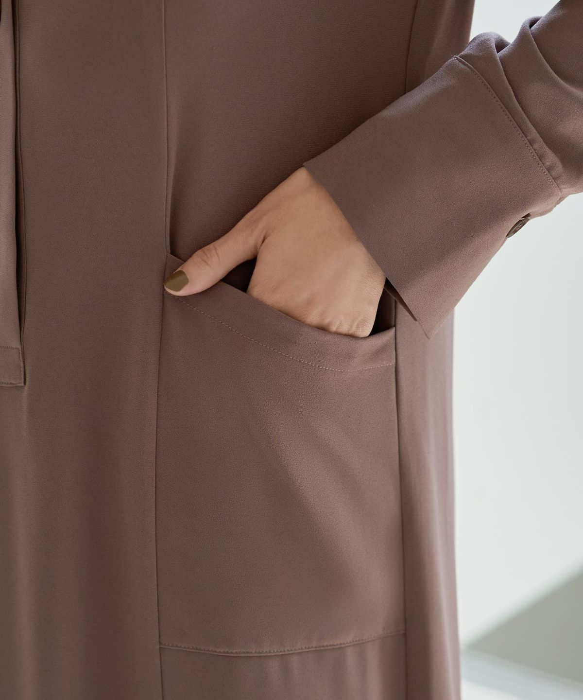 着用イメージ 166cm モカブラウン 02サイズ