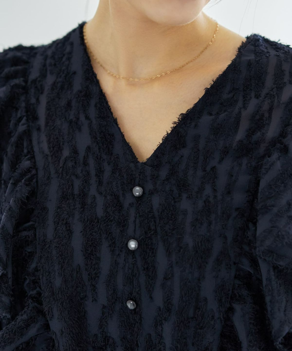 着用イメージ 166cm ネイビー