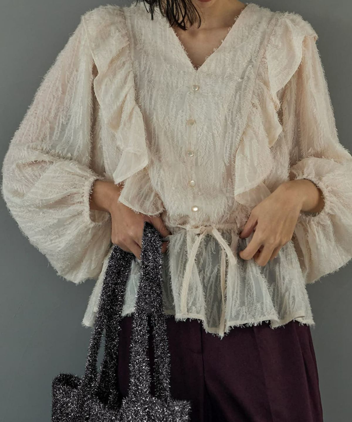 着用イメージ 165cm エクリュ