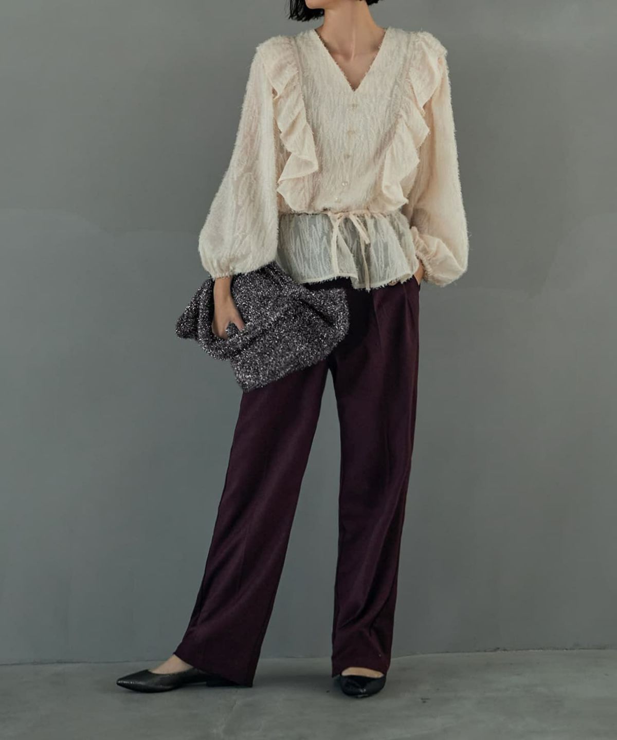 着用イメージ 165cm エクリュ