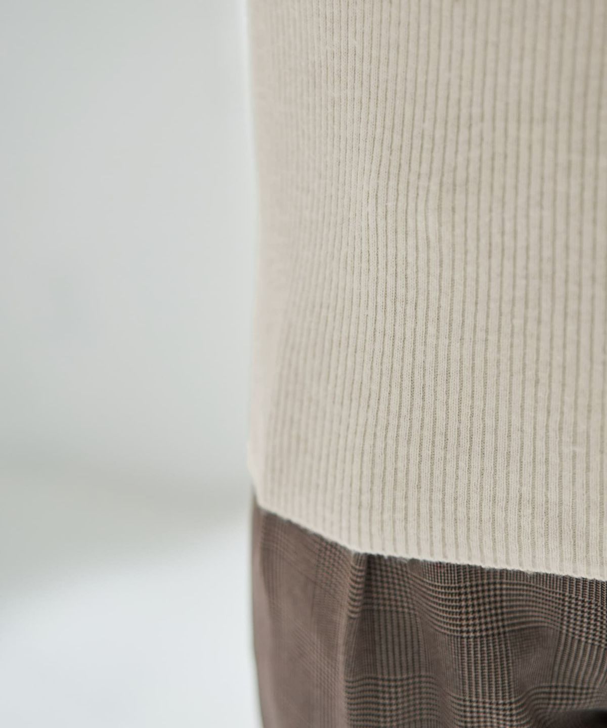 着用イメージ 166cm アイボリー