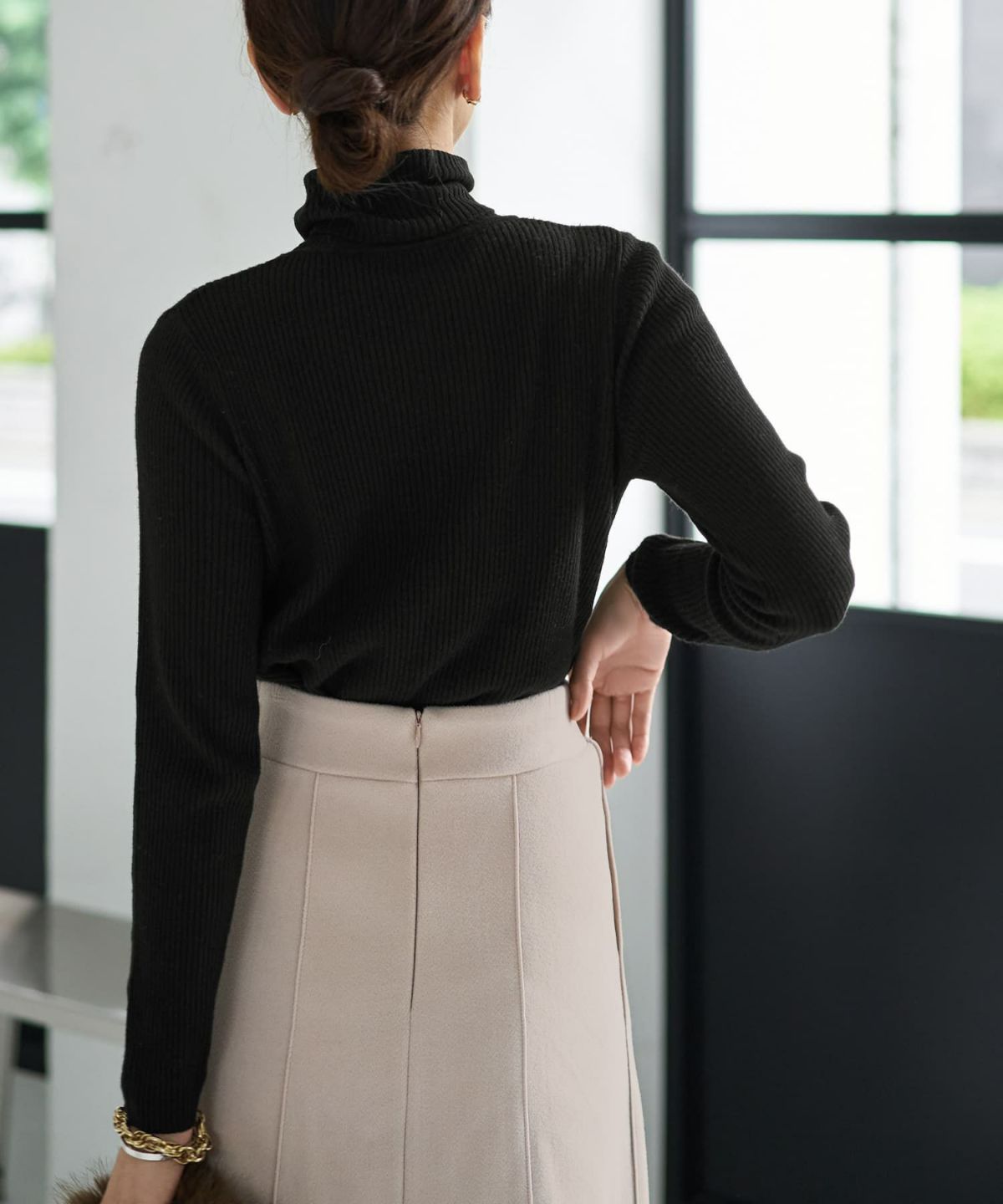 着用イメージ 166cm ブラック