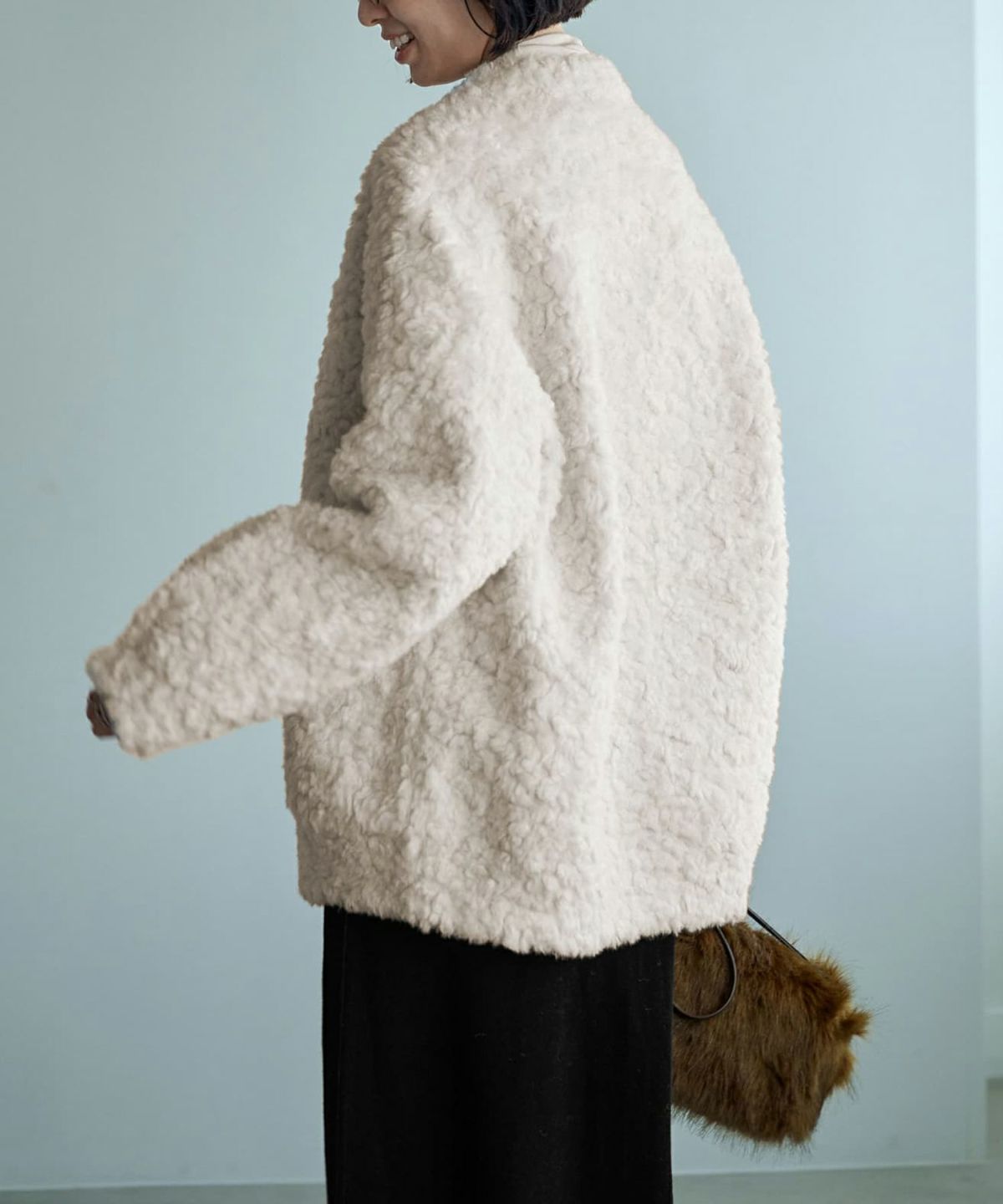 着用イメージ 165cm オフホワイト