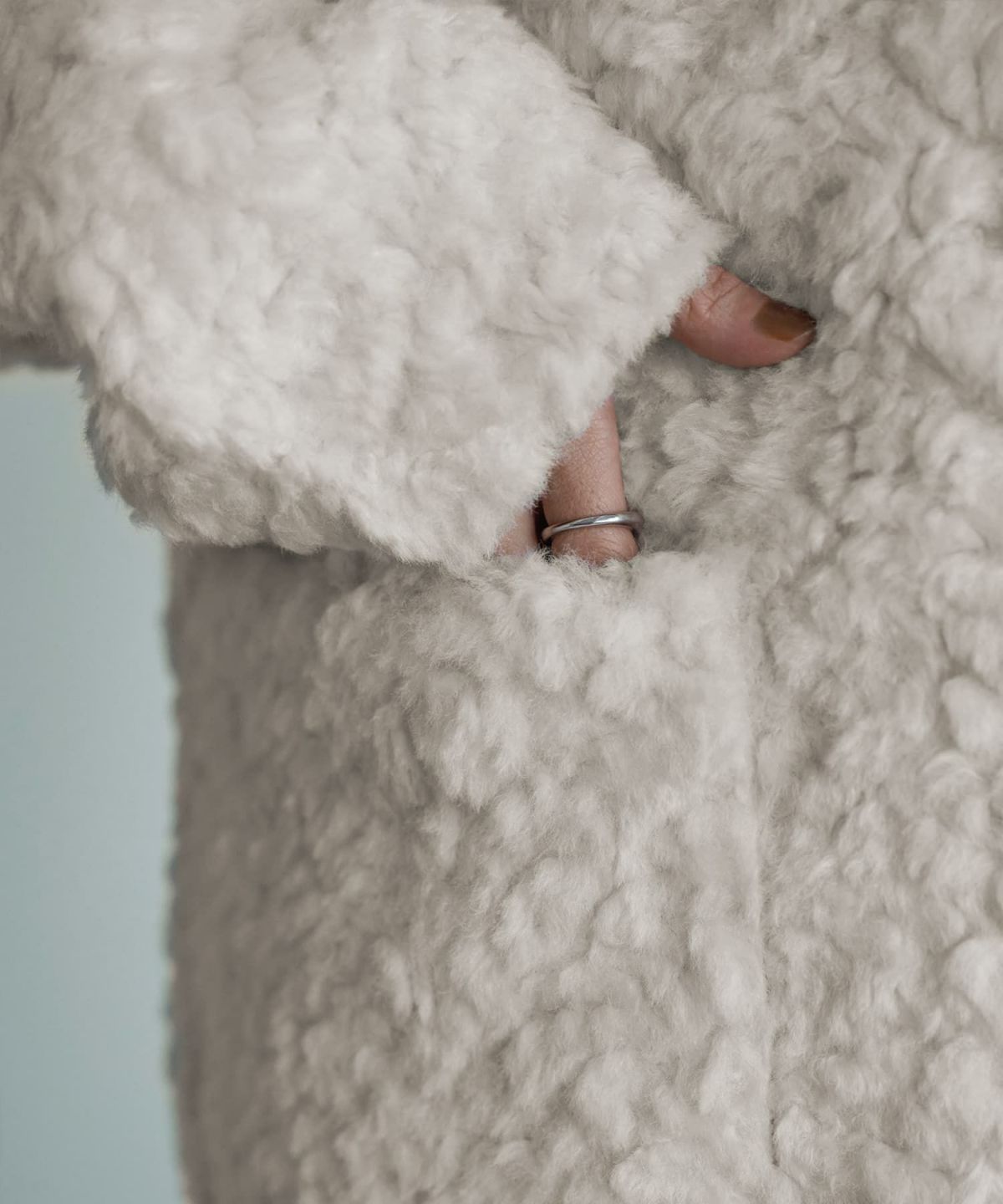 着用イメージ 165cm オフホワイト