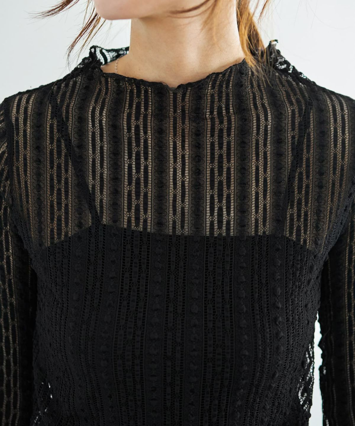 着用イメージ 166cm ブラック