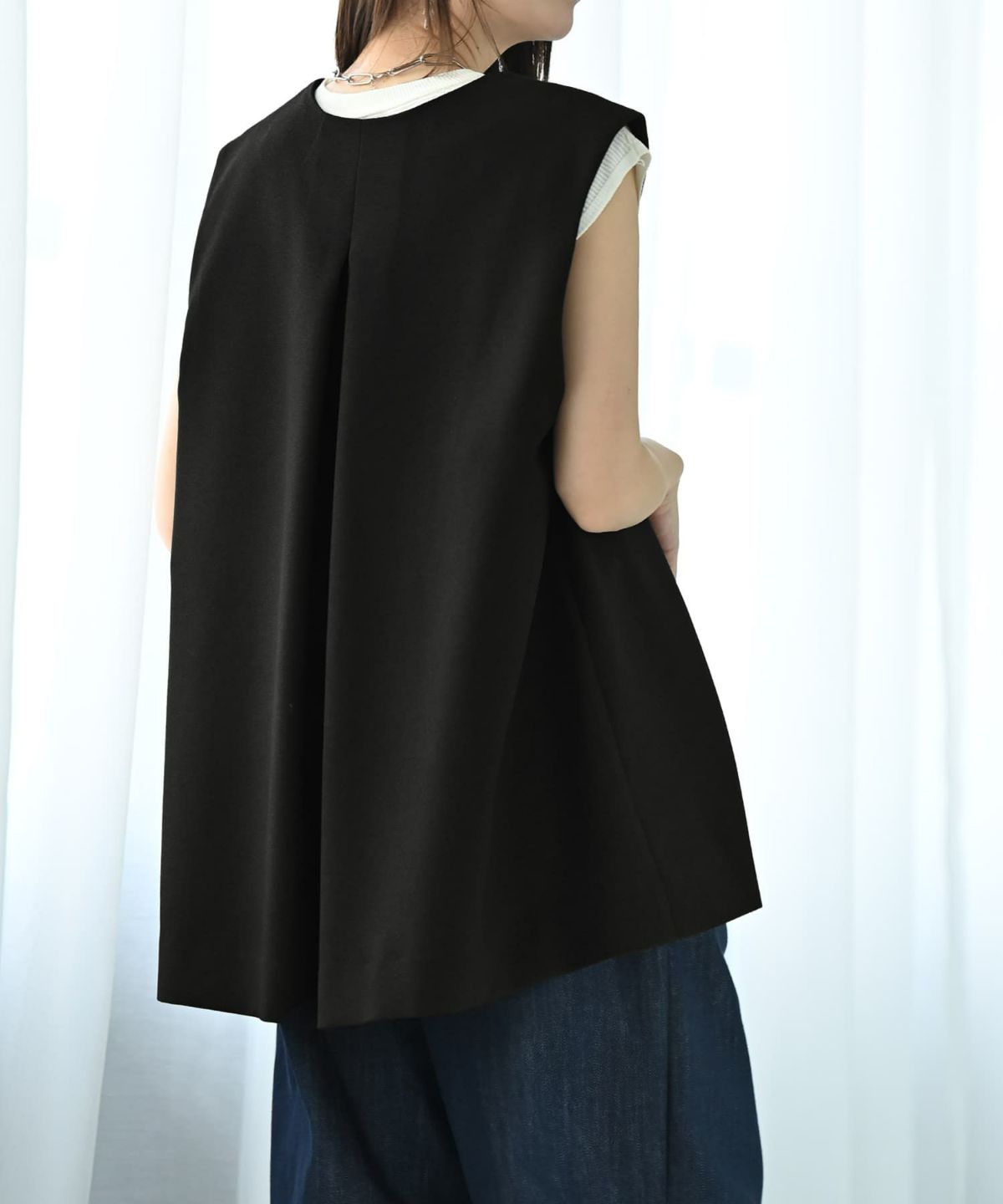 着用イメージ 172cm ブラック