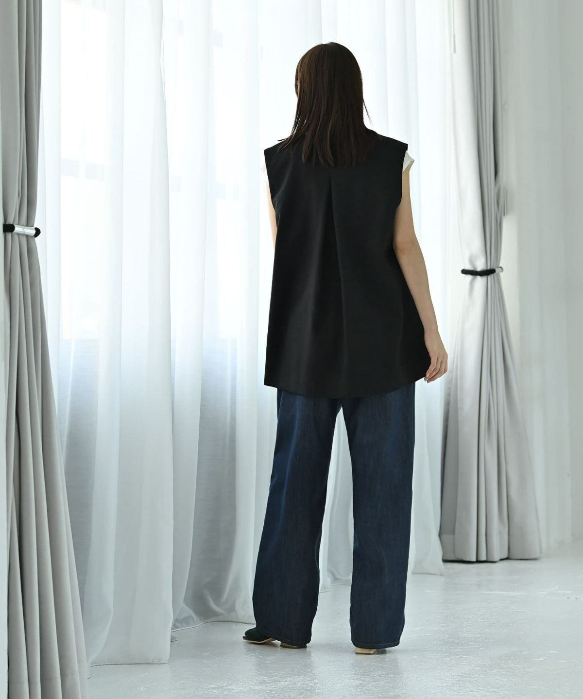 着用イメージ 172cm ブラック