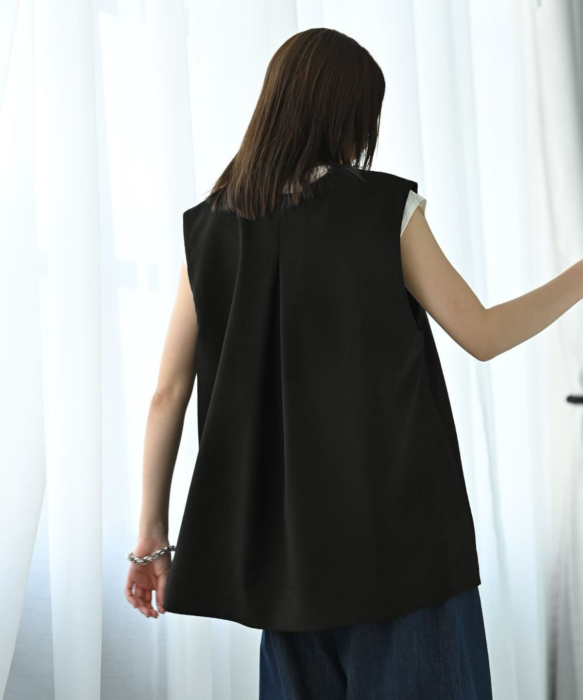 着用イメージ 172cm ブラック