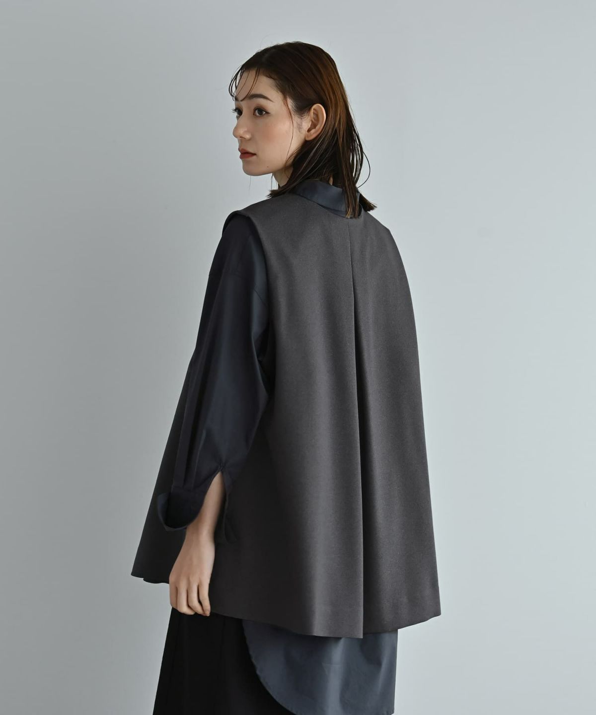 着用イメージ 170cm グレー