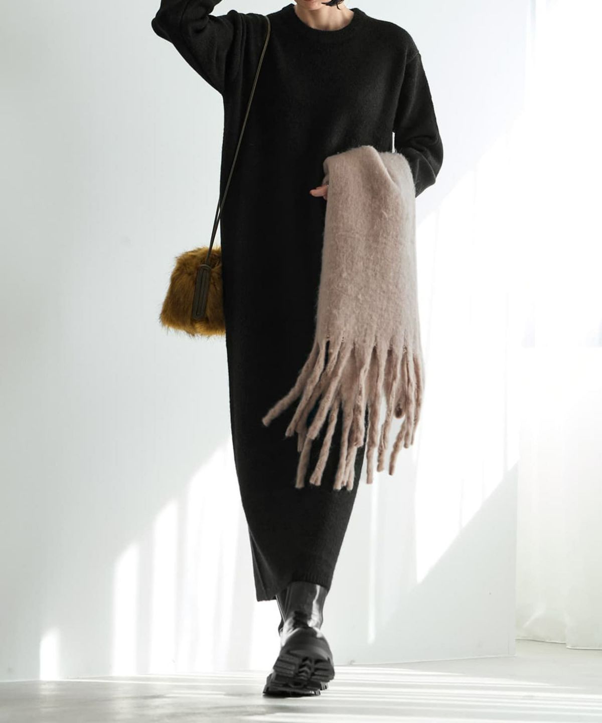 着用イメージ 165cm ブラック 02サイズ