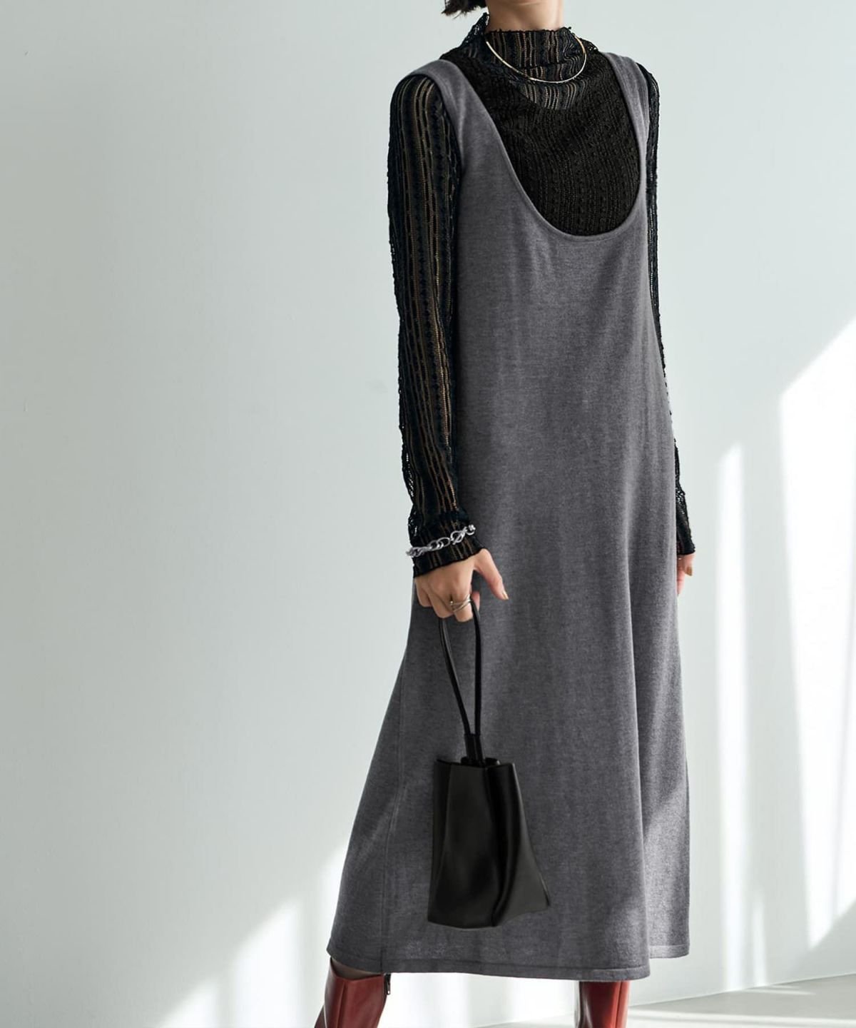 着用イメージ 165cm グレー