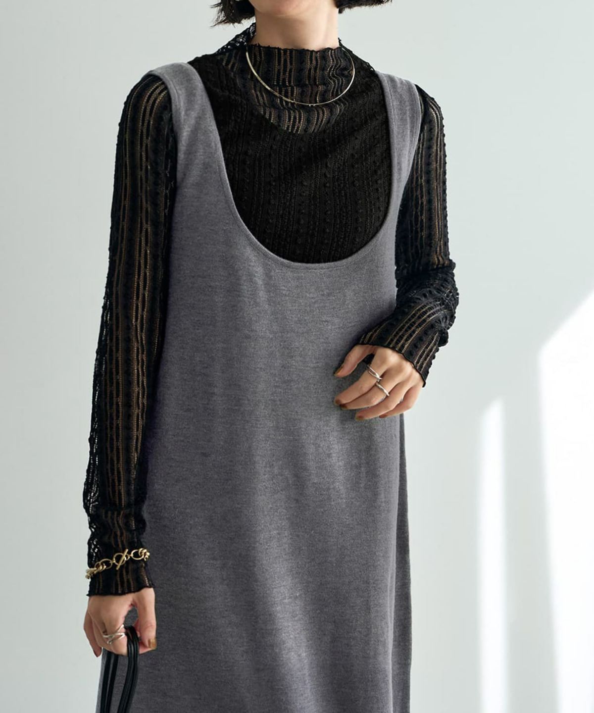 着用イメージ 165cm グレー