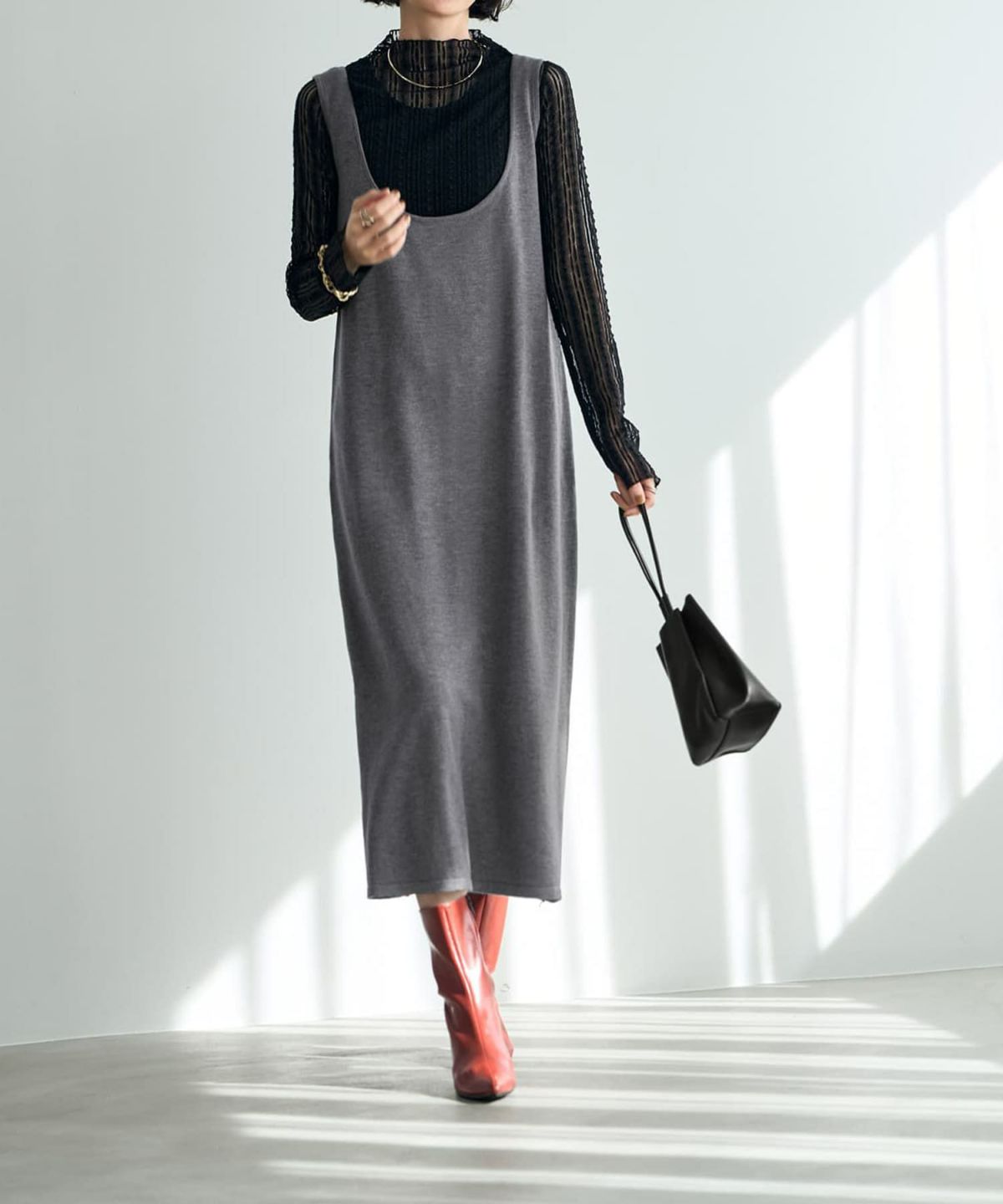 着用イメージ 165cm グレー