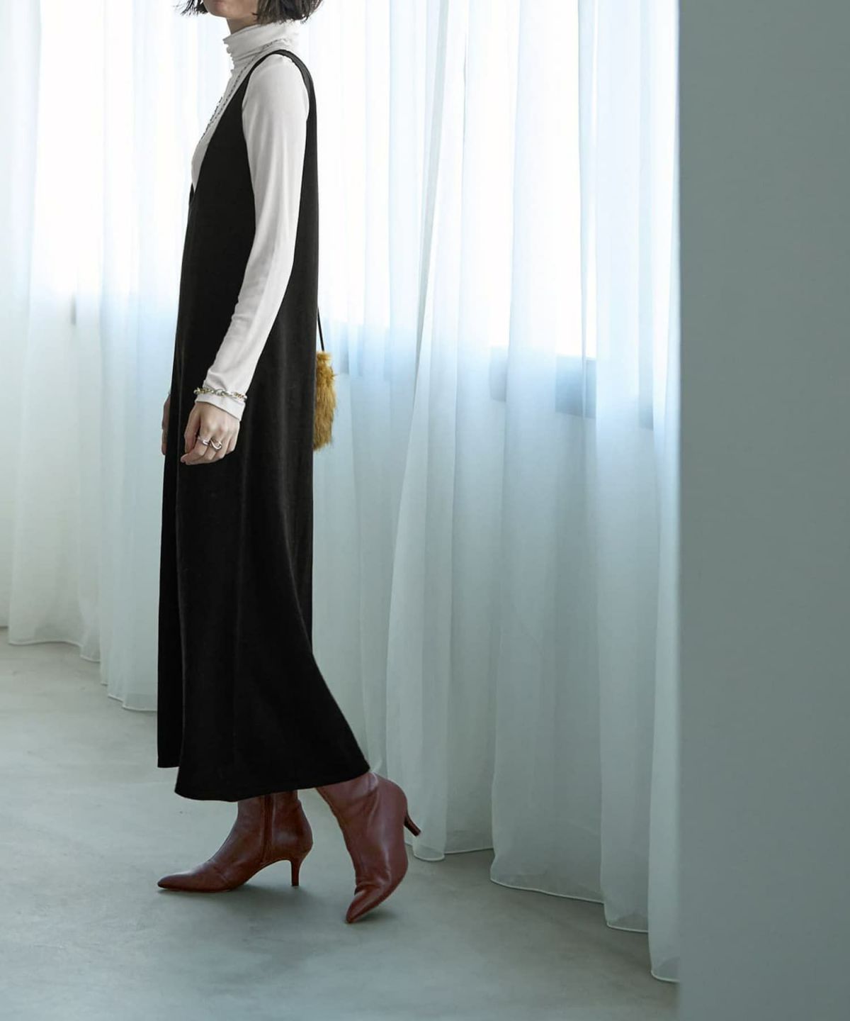 着用イメージ 165cm ブラック