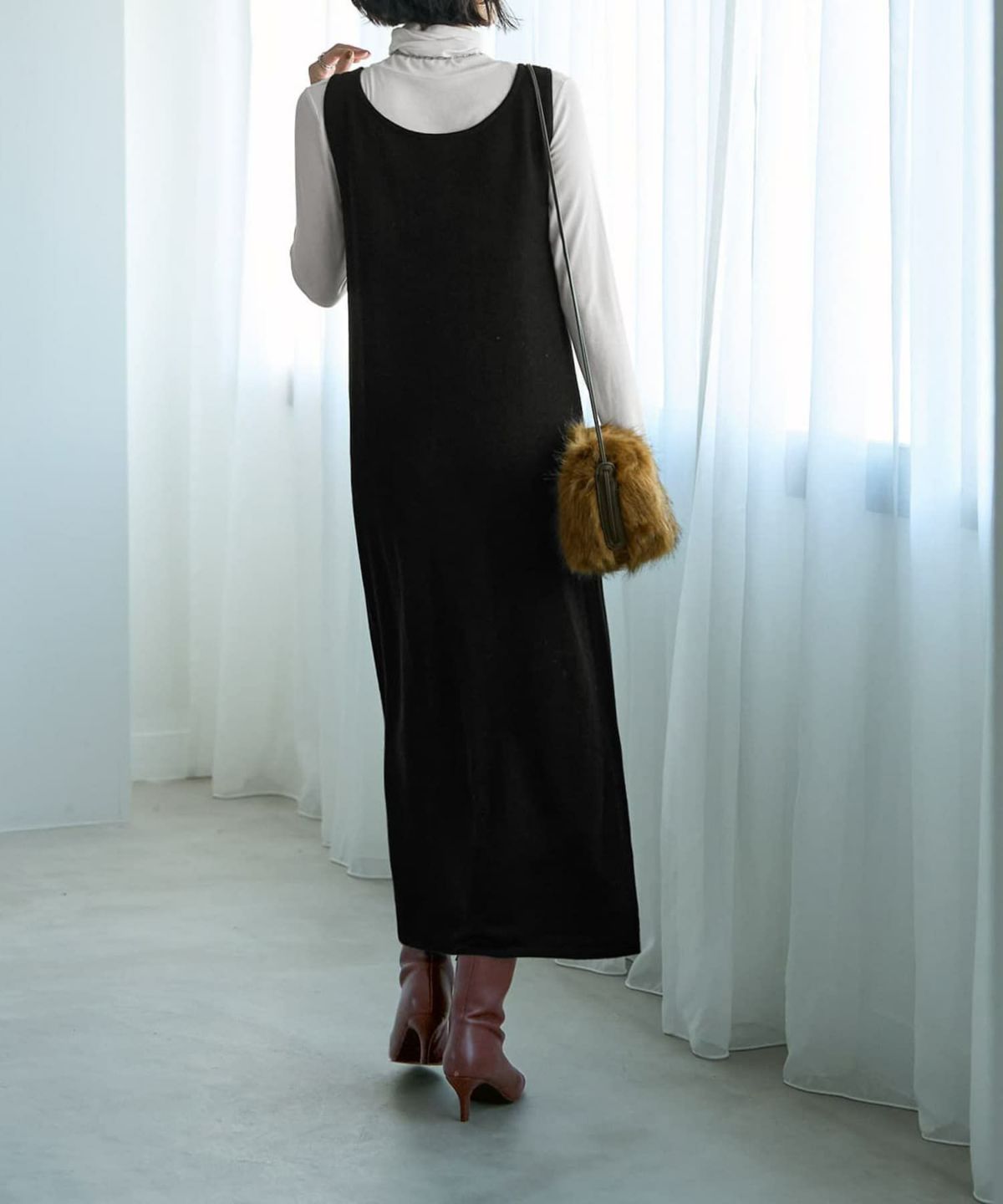 着用イメージ 165cm ブラック