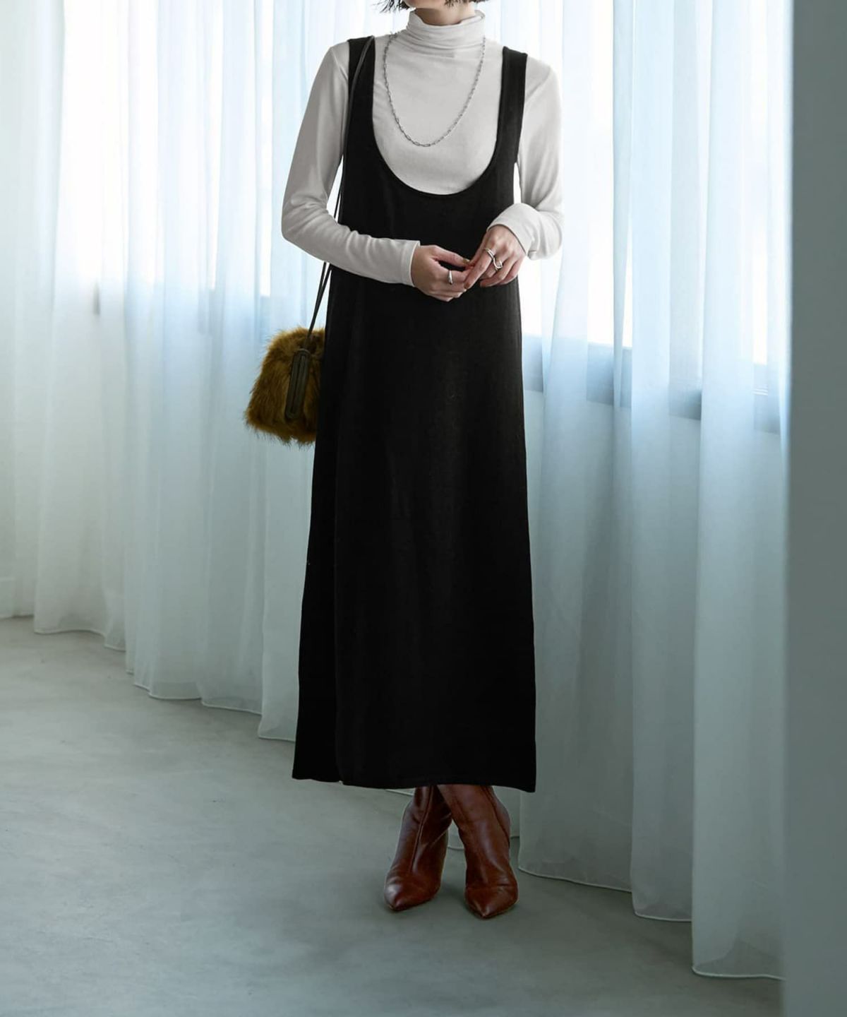 着用イメージ 165cm ブラック