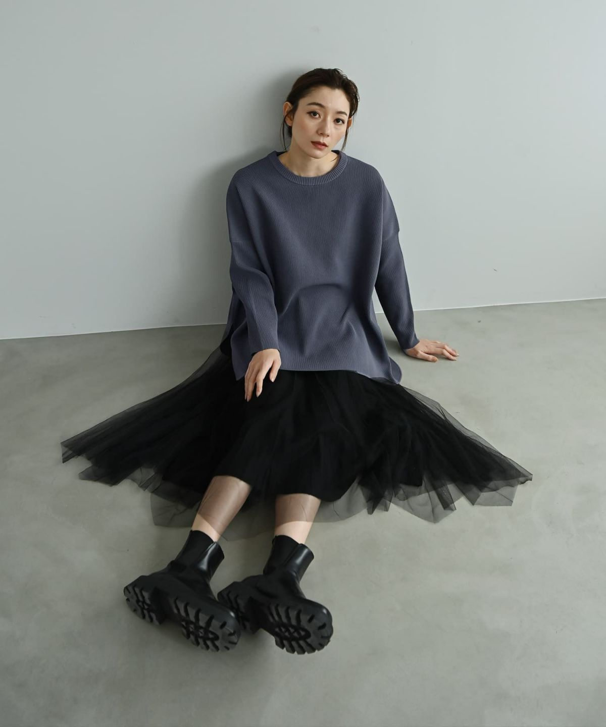 着用イメージ 170cm ブラック