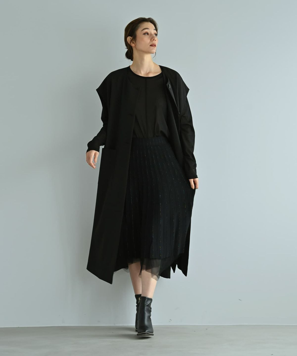 着用イメージ 170cm ブラック