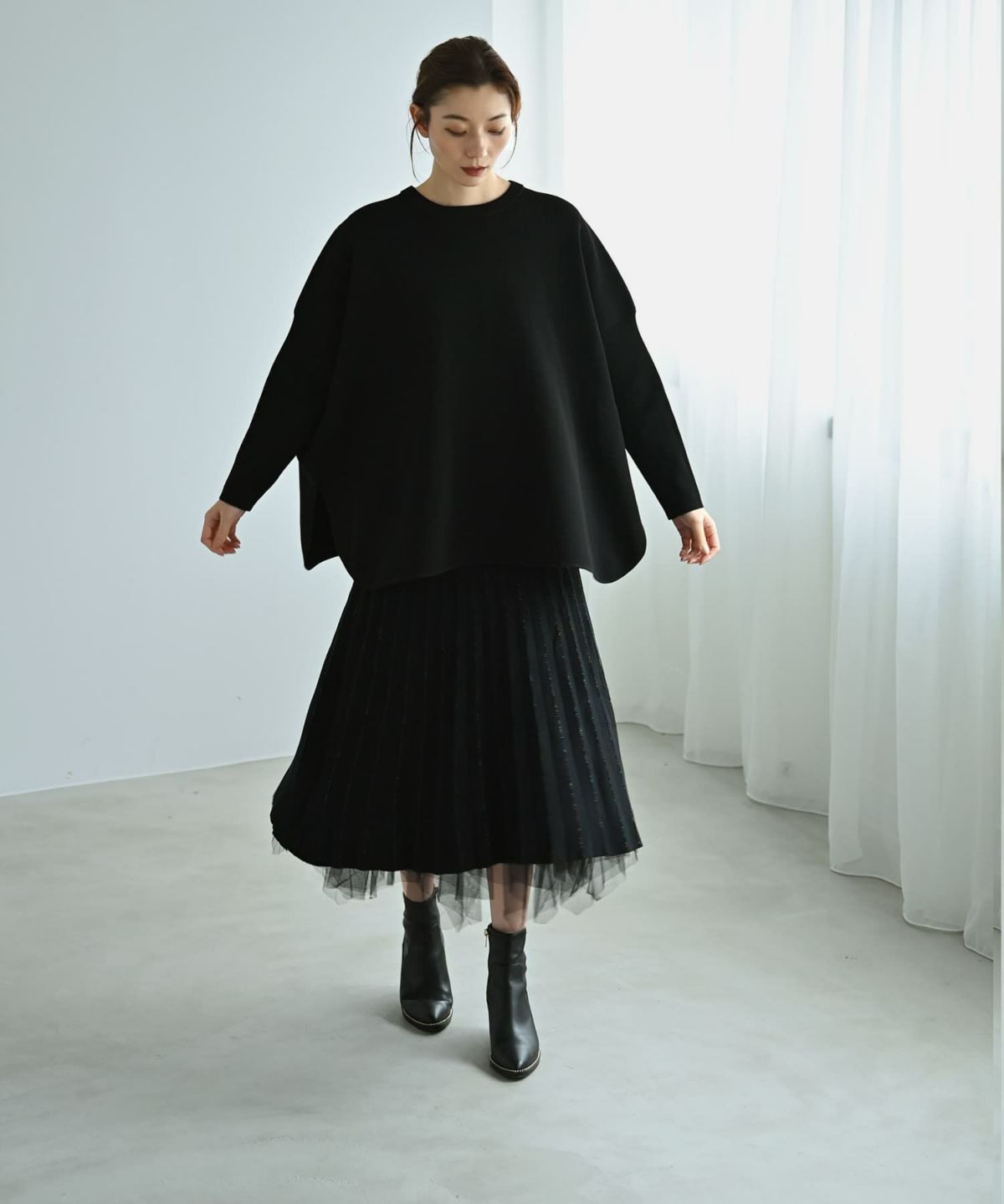 着用イメージ 170cm ブラック