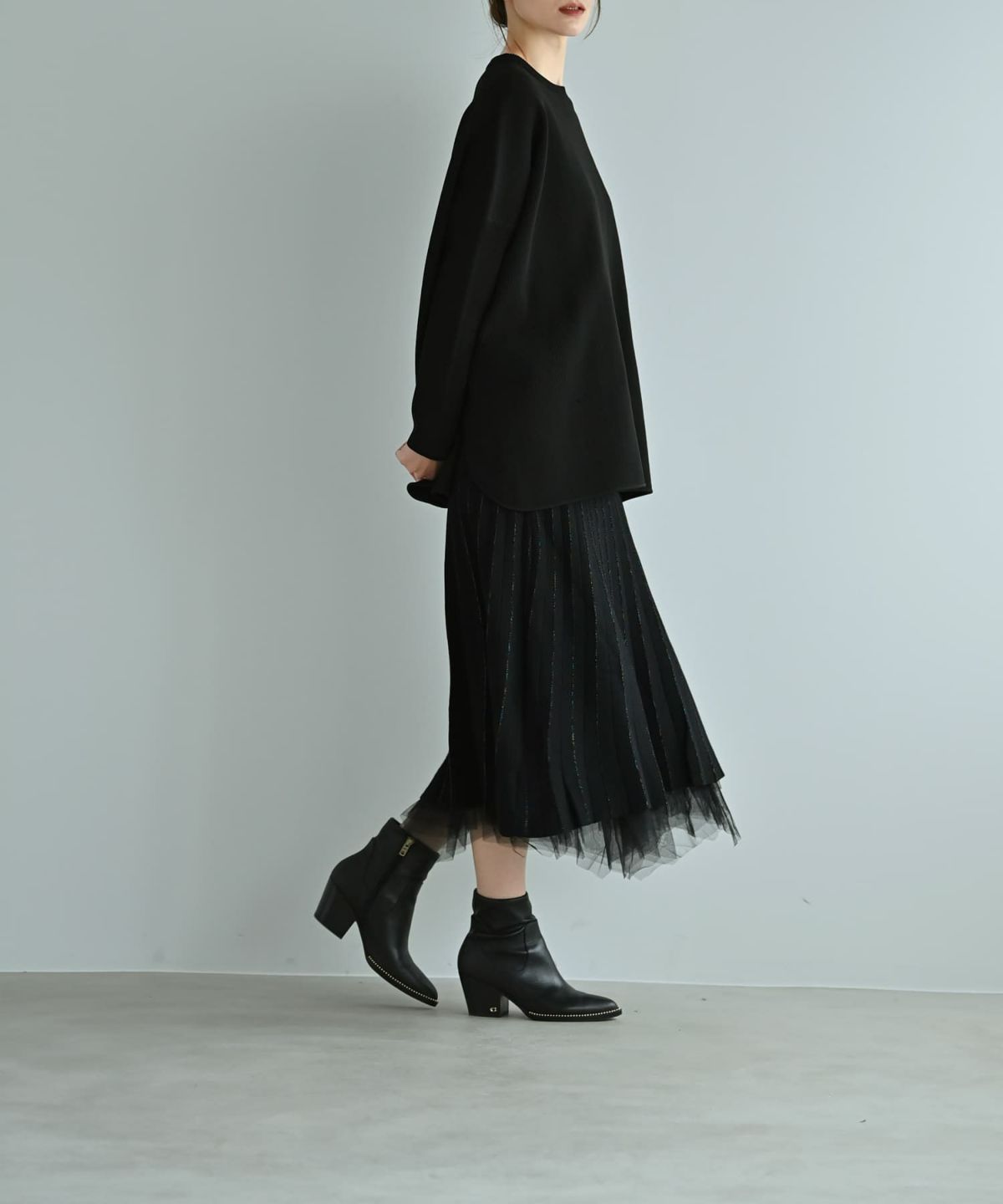着用イメージ 170cm ブラック
