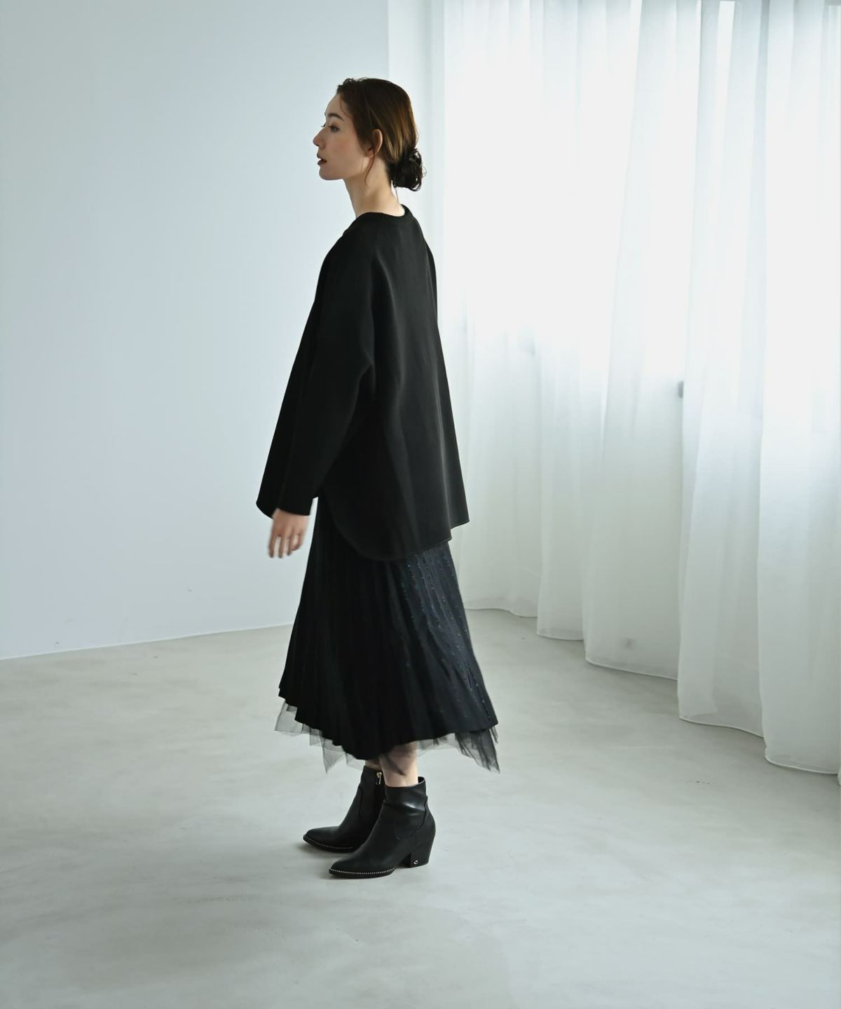 着用イメージ 170cm ブラック