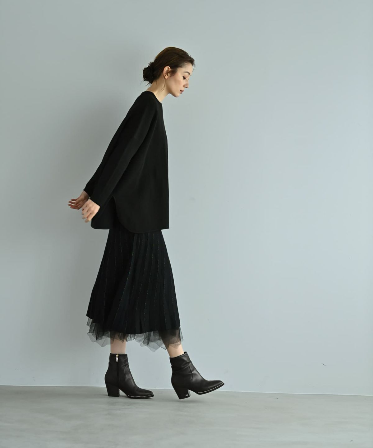 着用イメージ 170cm ブラック