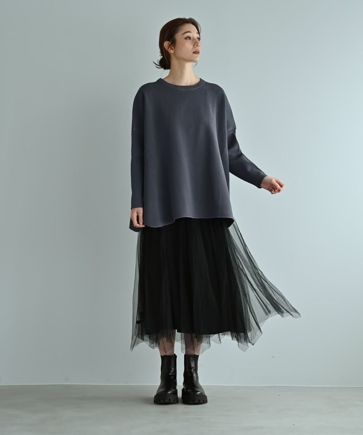 着用イメージ 170cm ブラック