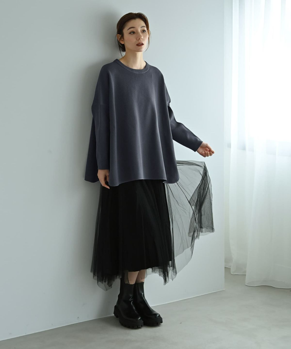 着用イメージ 170cm ブラック