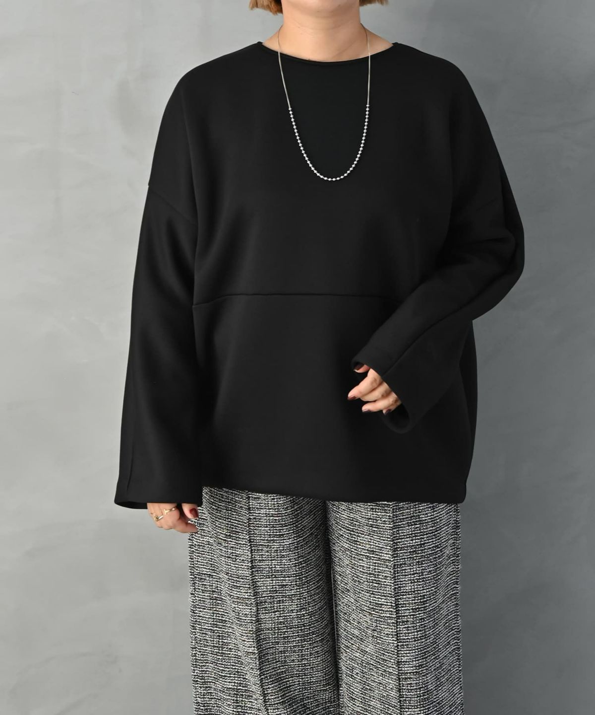 着用イメージ 163cm ブラック