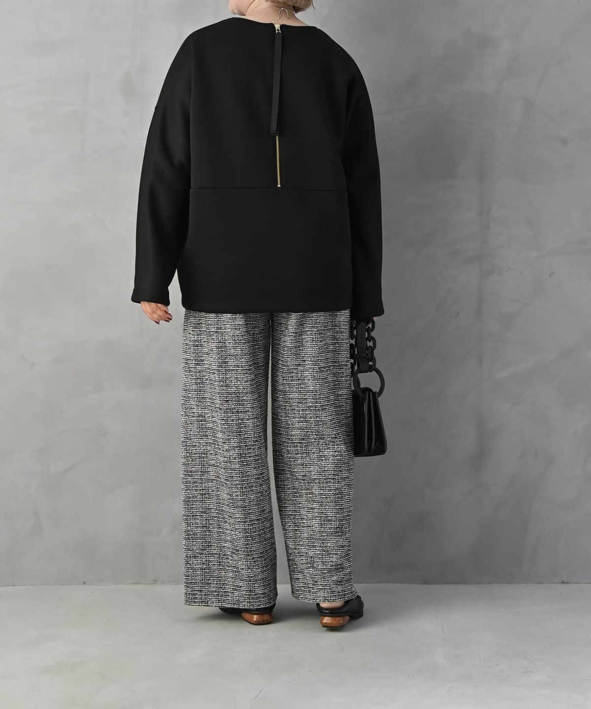 着用イメージ 163cm ブラック