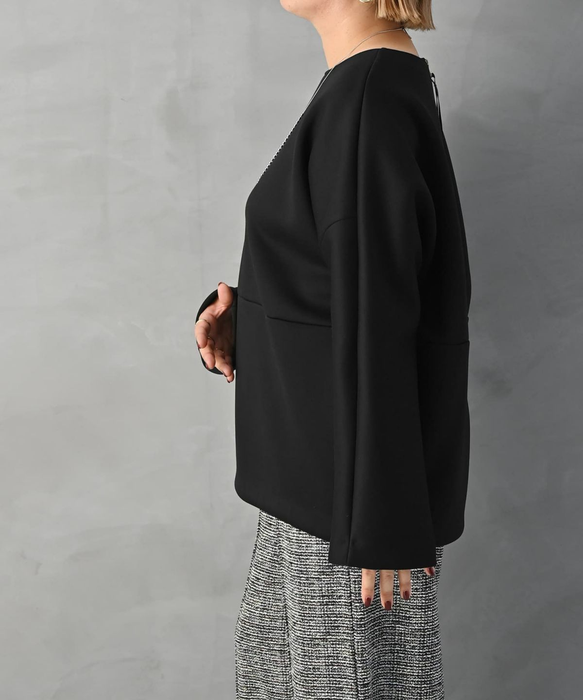 着用イメージ 163cm ブラック