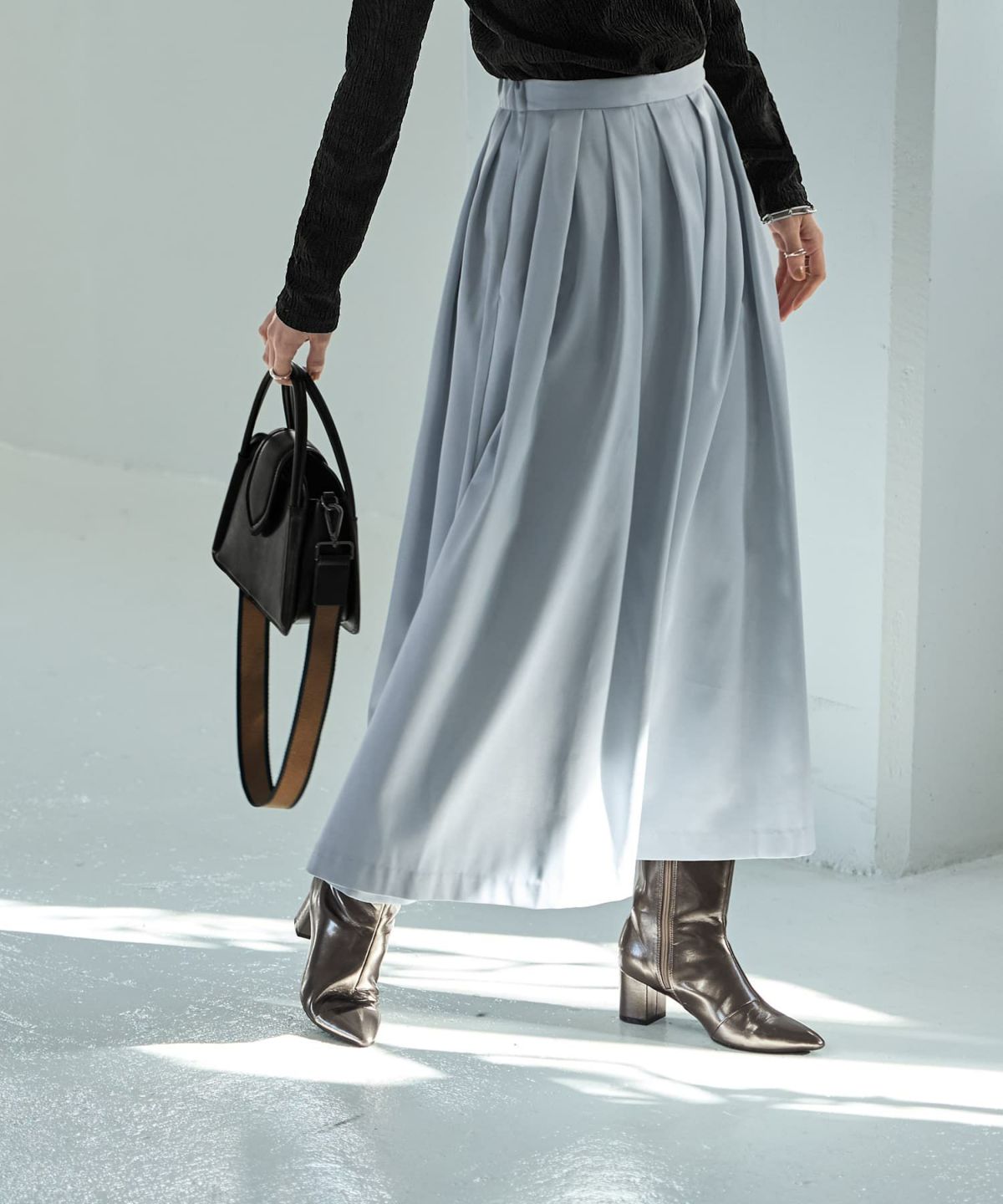 着用イメージ 166cm　02サイズ　アクアブルー