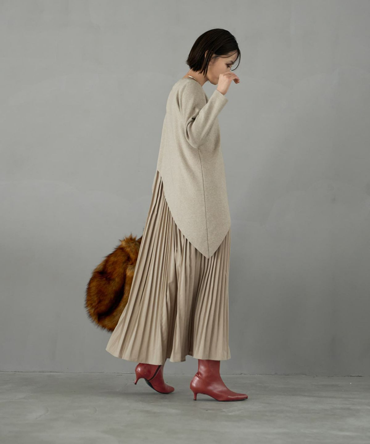 着用イメージ 167㎝　02サイズ　ベージュ