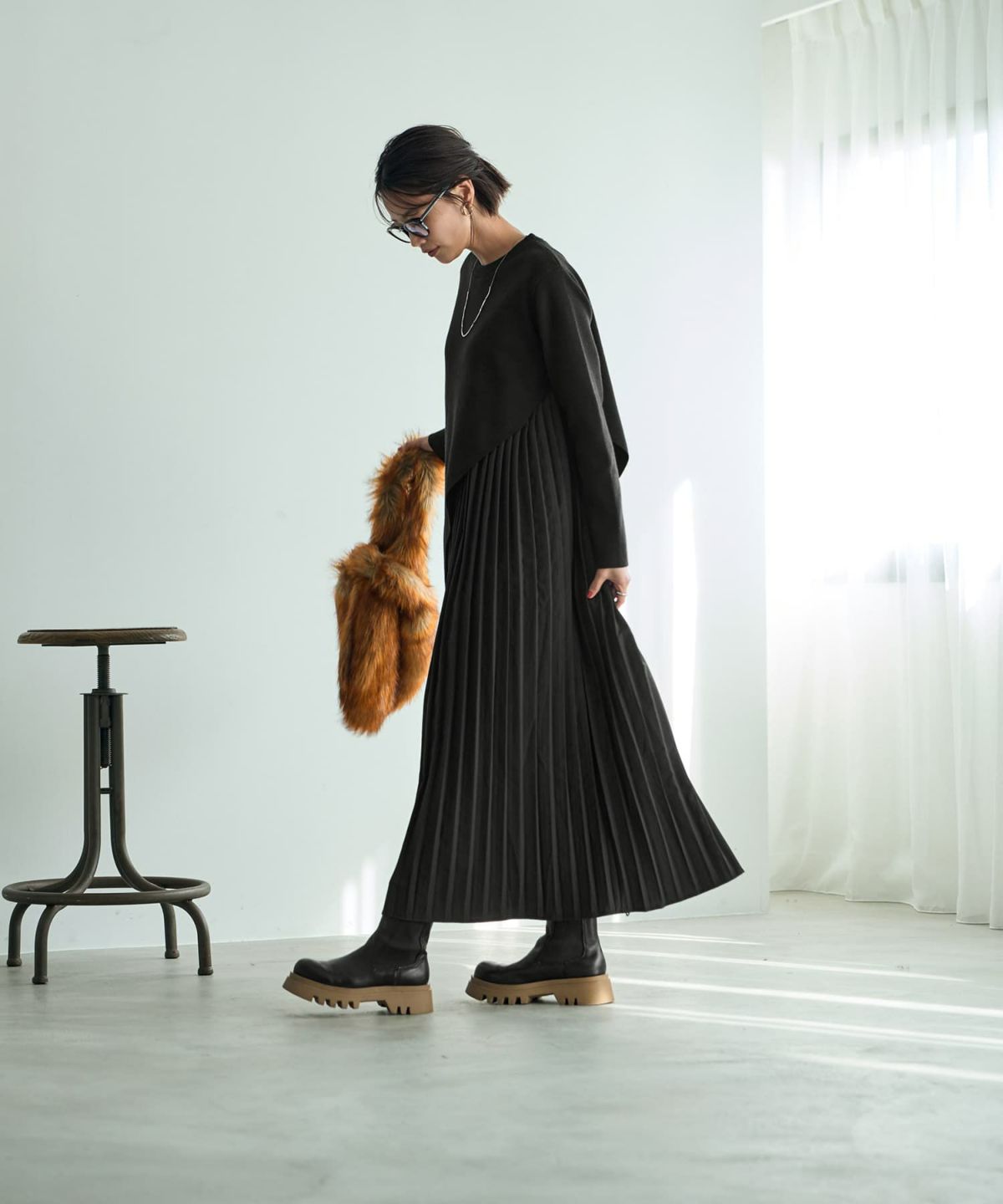 着用イメージ 167㎝　02サイズ　ブラック