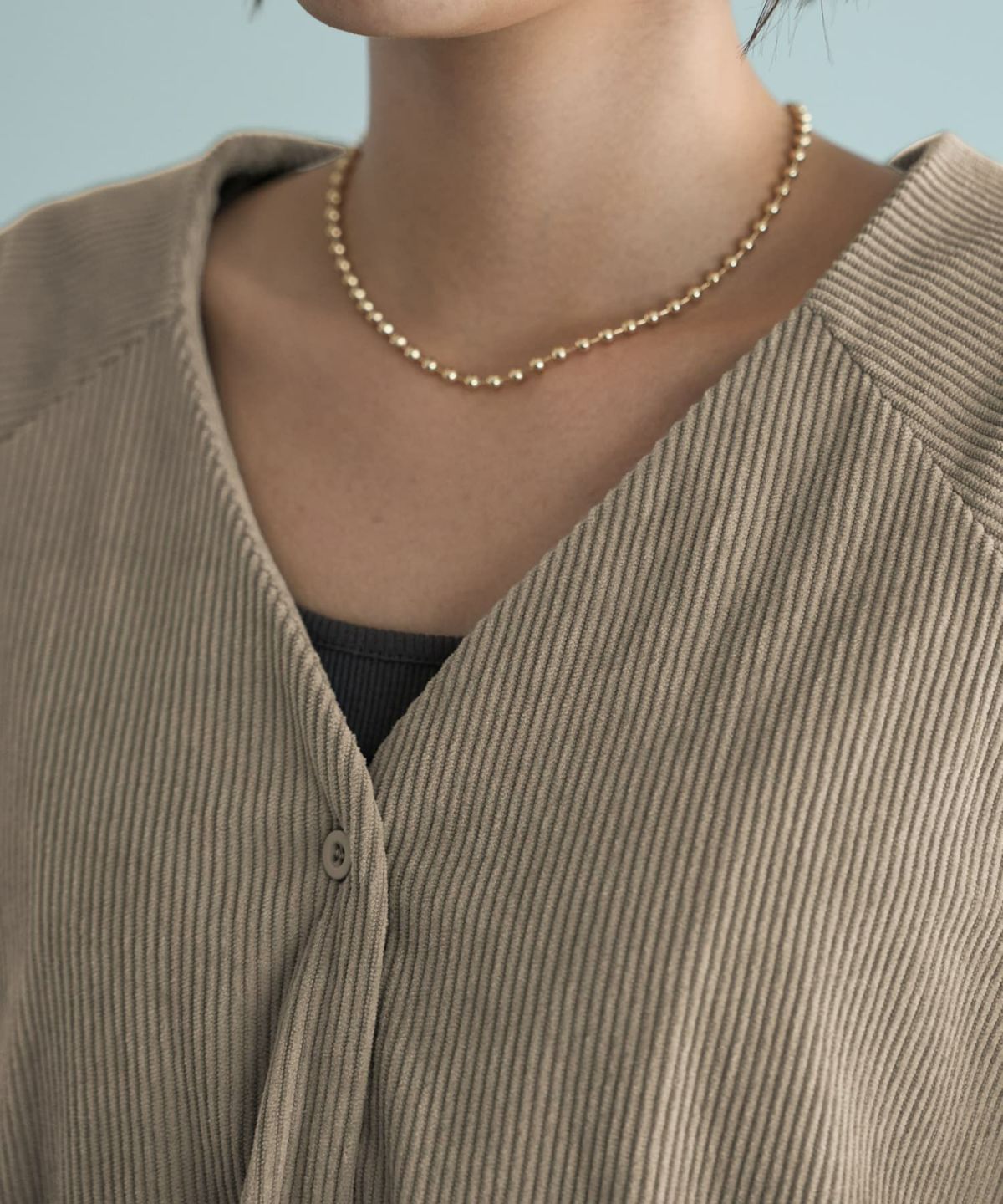 着用イメージ 167cm ベージュ