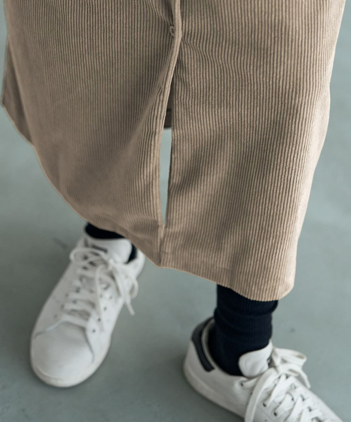 着用イメージ 167cm ベージュ