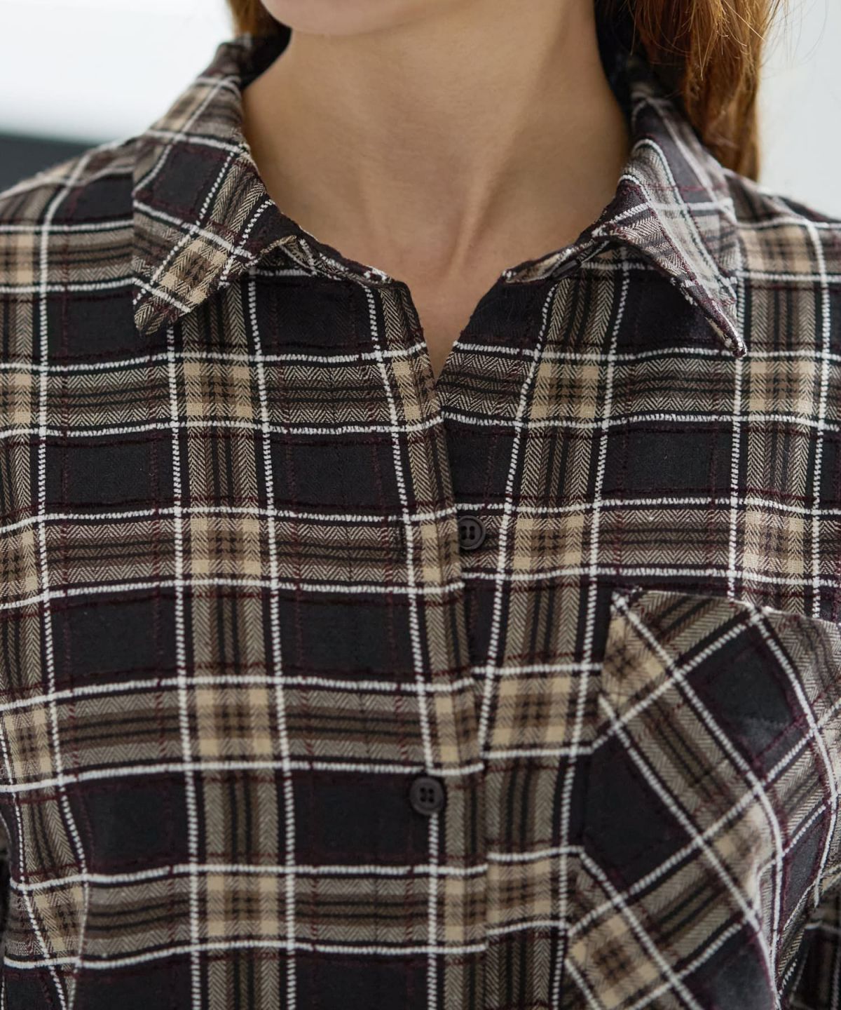 着用イメージ 167cm ブラックミックス