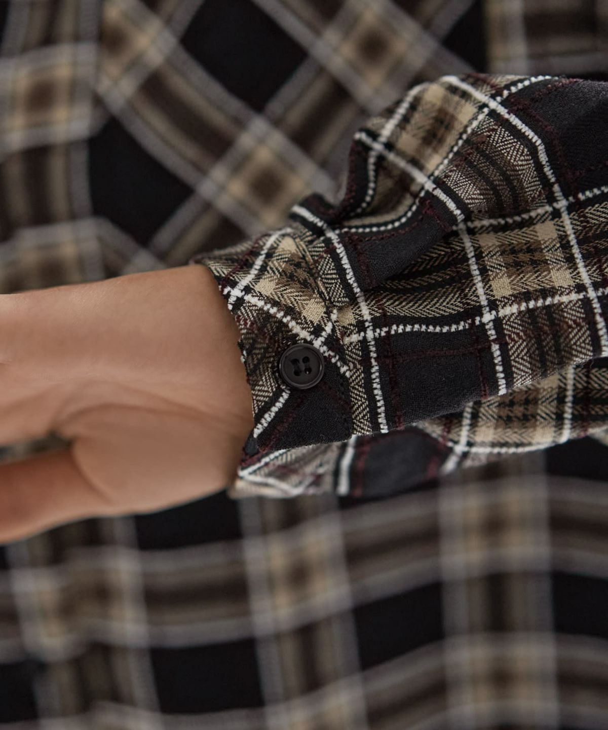 着用イメージ 167cm ブラックミックス