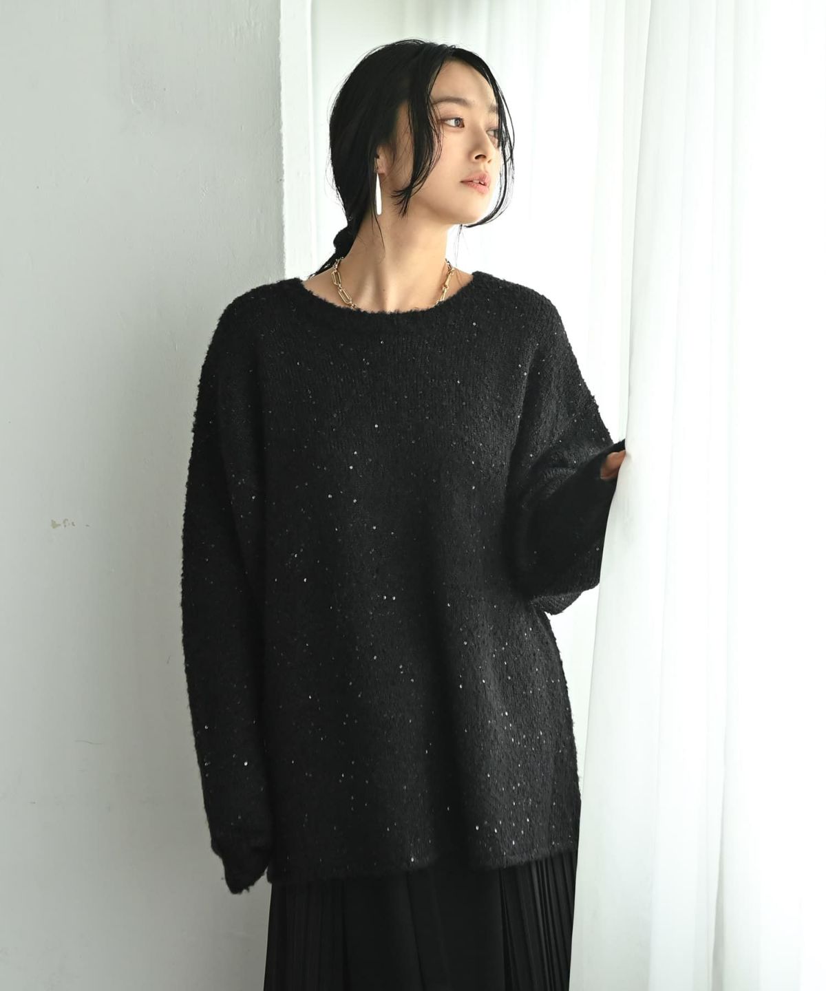 着用イメージ 167cm ブラック