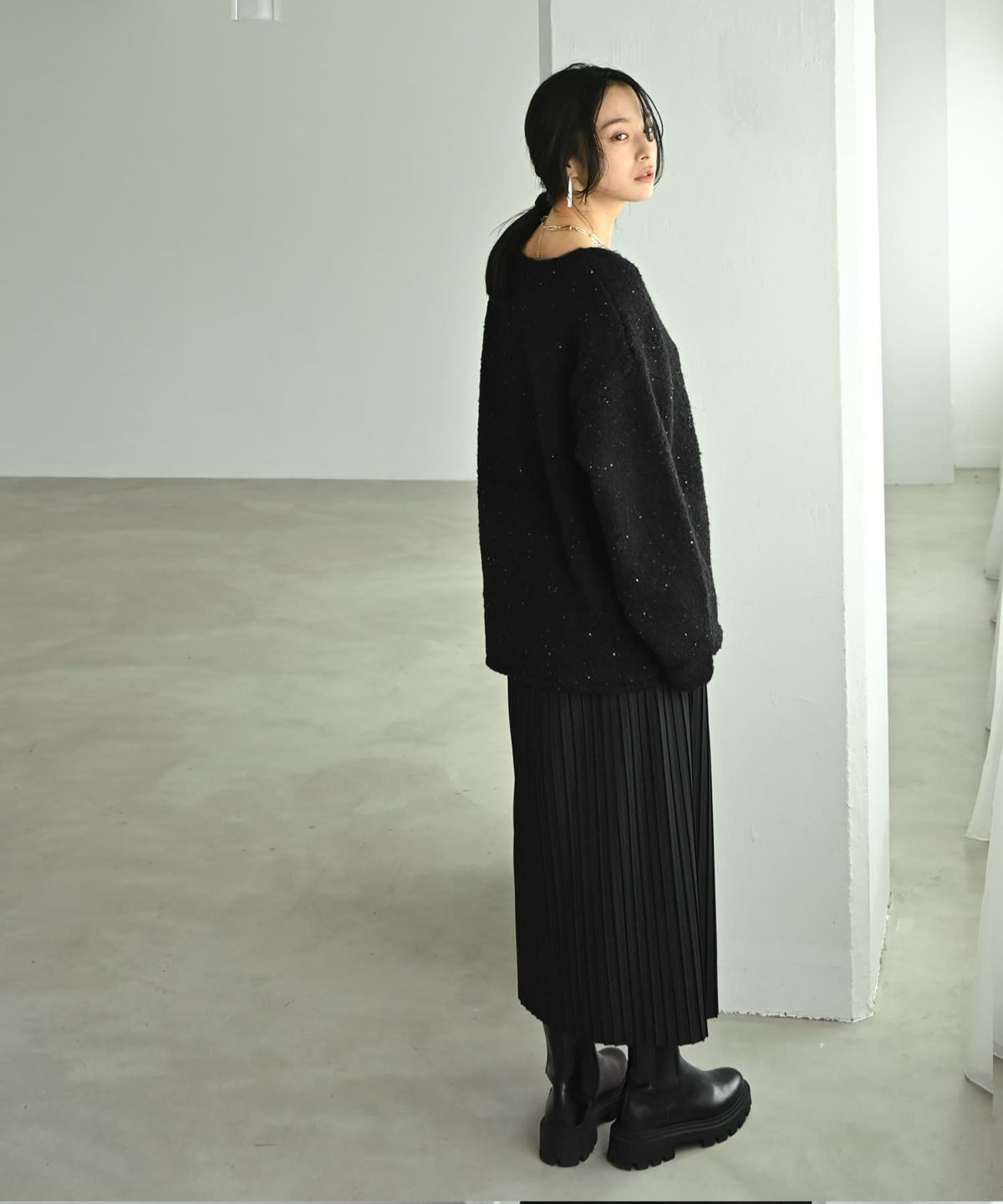 着用イメージ 167cm ブラック