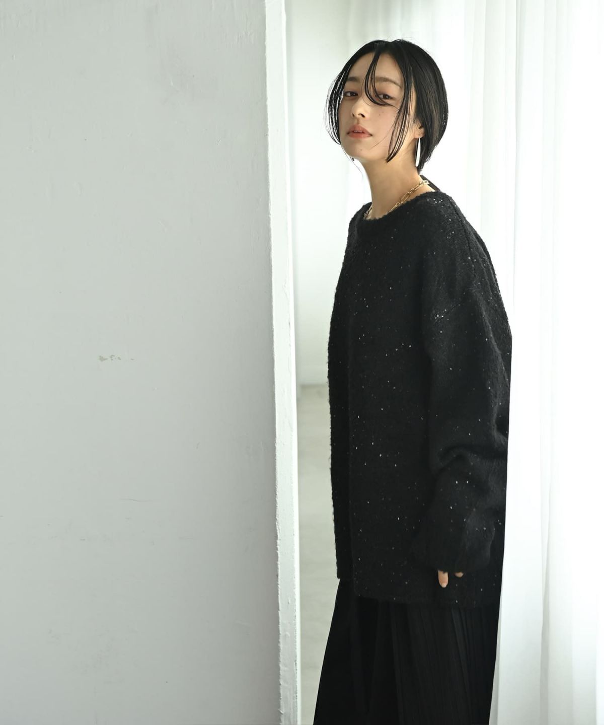 着用イメージ 167cm ブラック