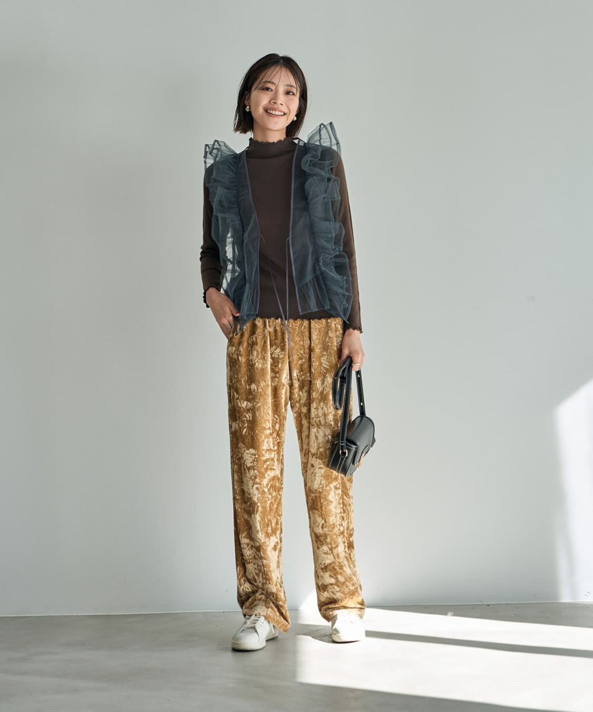 着用イメージ 167cm　グレー