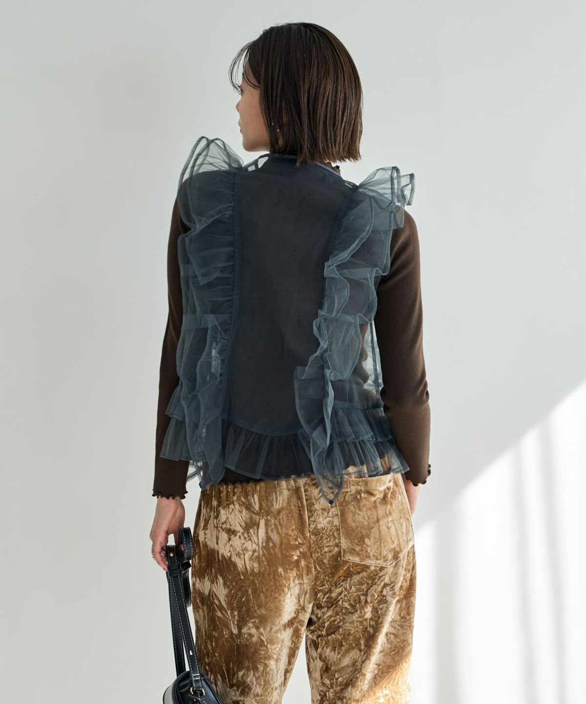 着用イメージ 167cm　グレー