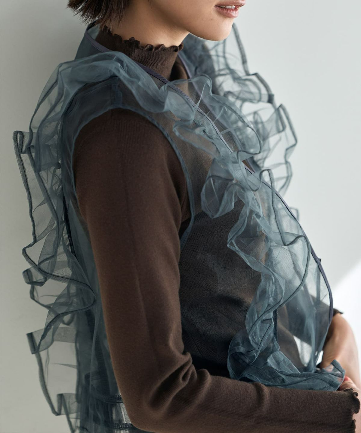 着用イメージ 167cm　グレー