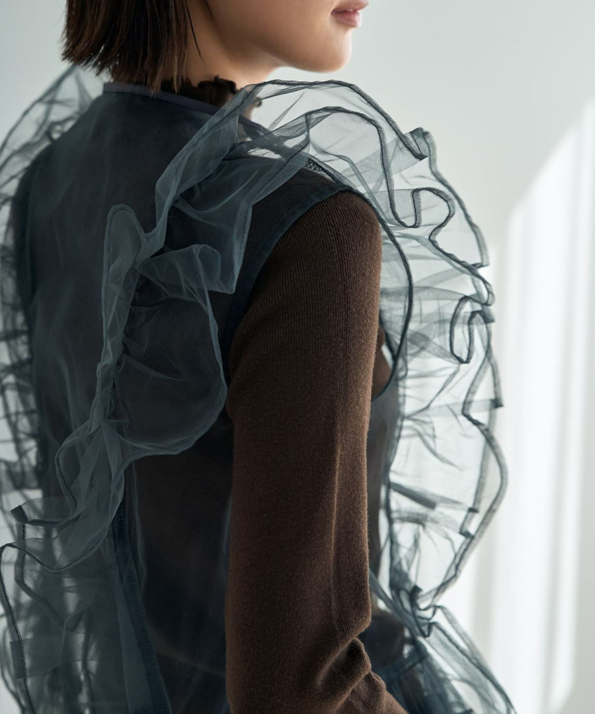 着用イメージ 167cmグレー