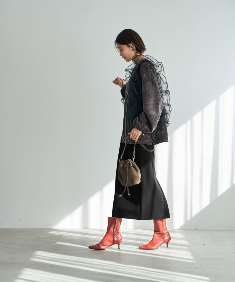 チュールフリルベスト | おしゃれな大人レディースファッション通販